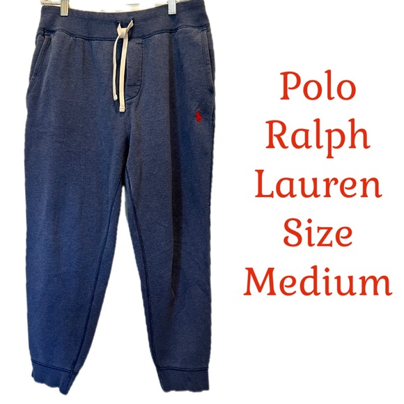 Polo Ralph Lauren Other - Polo Ralph Lauren Sweatpants
Joggers Men's Medium Blue Red
Pony Logo Drawstring